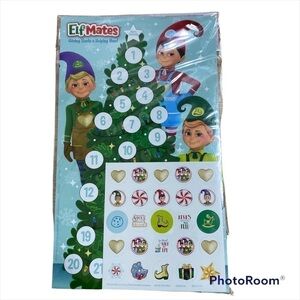 Elf on the Shelf Advent Calendar Sticker NEW Christmas